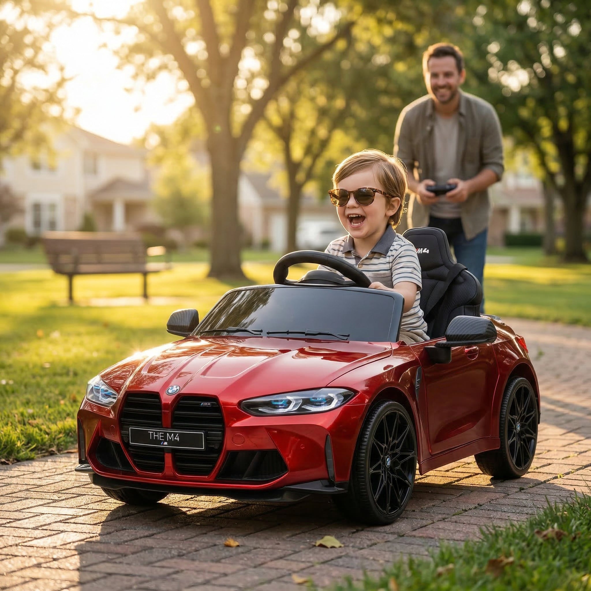 Coche eléctrico infantil modelo deportivo Garvee rojo